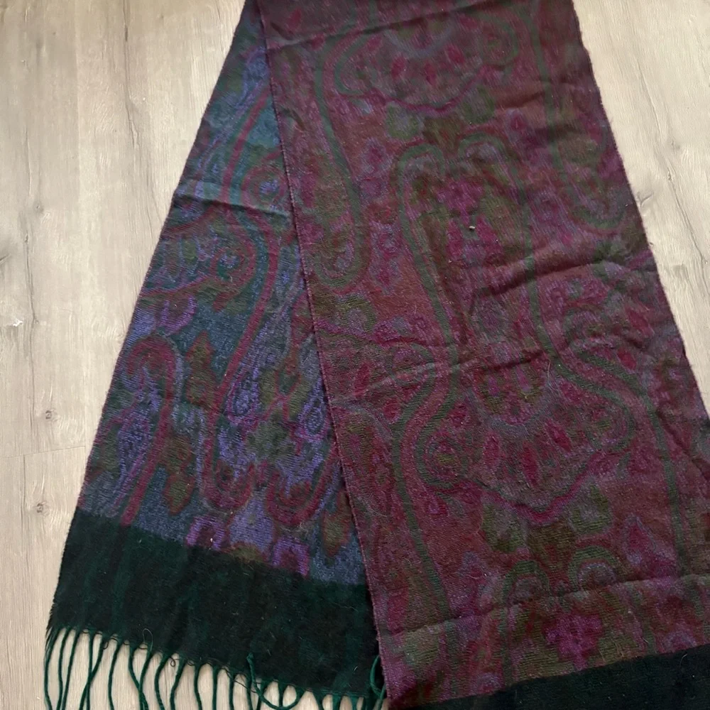 AUTHENTIC Christian Dior Purple Paisley 🧣 Made In Korea